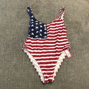 American Flag bathing suit